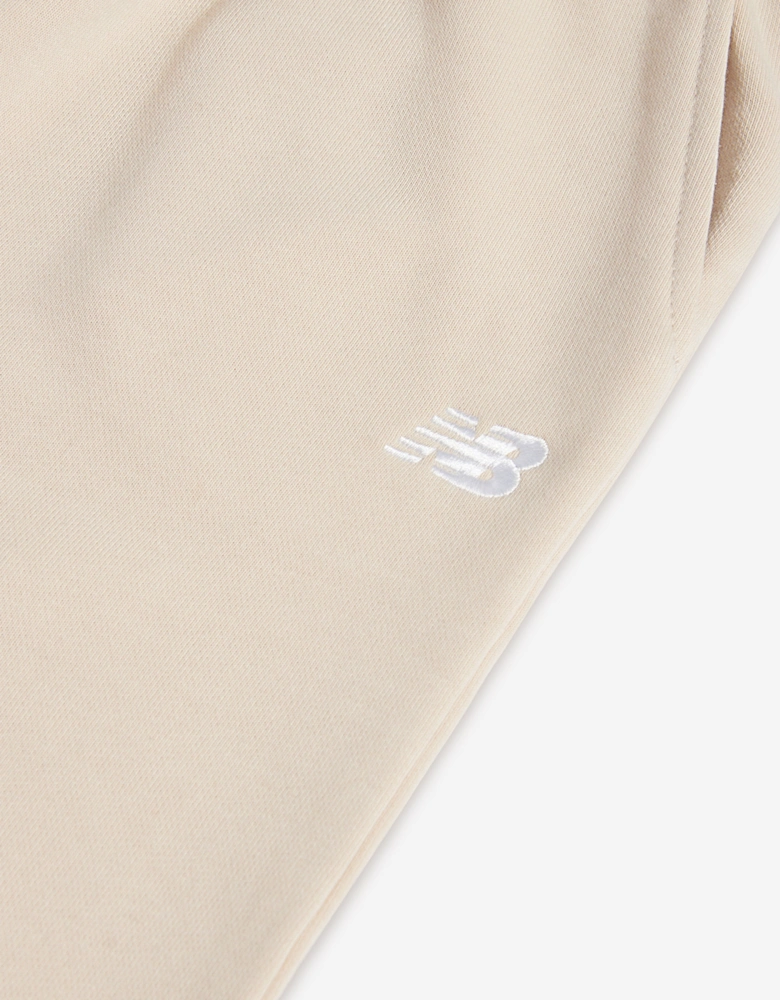 Girls Small Logo Wide Leg Joggers in Beige