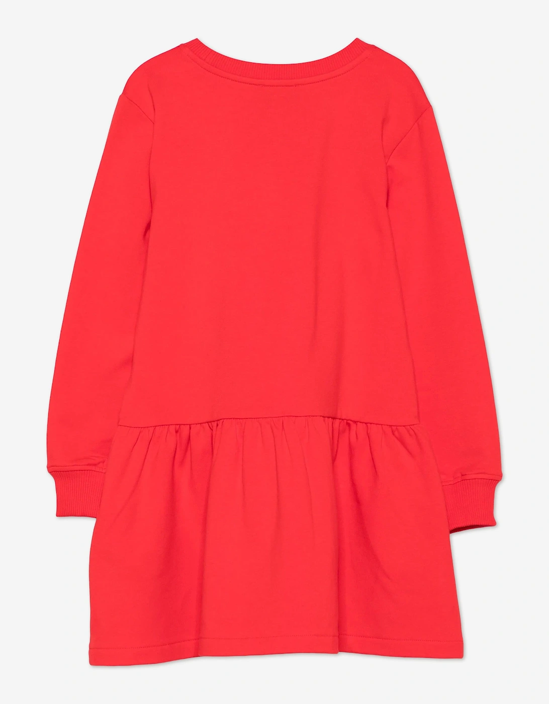 Girls Teddy Bear Sweater Dress in Red