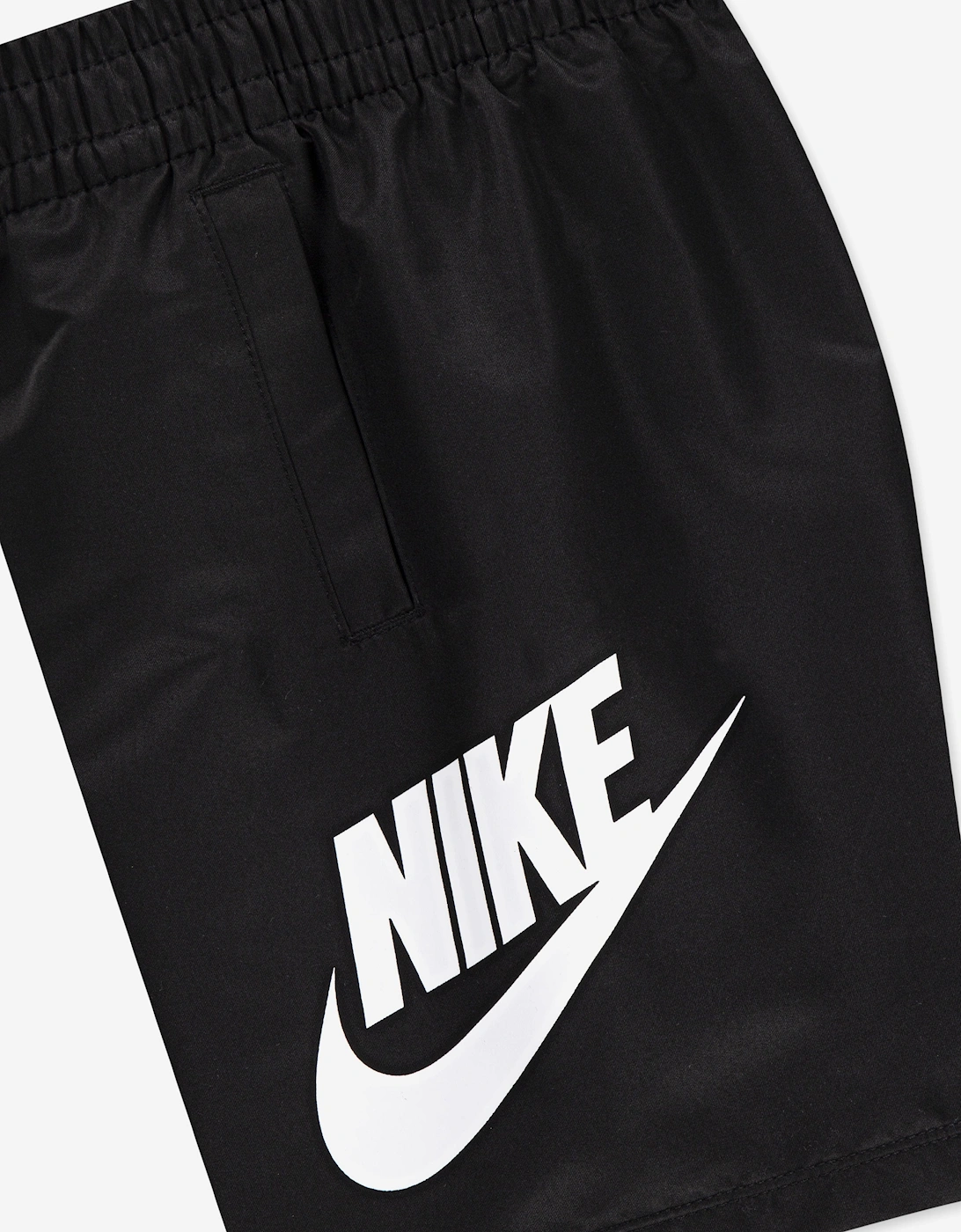 Kids Woven Short Set in White