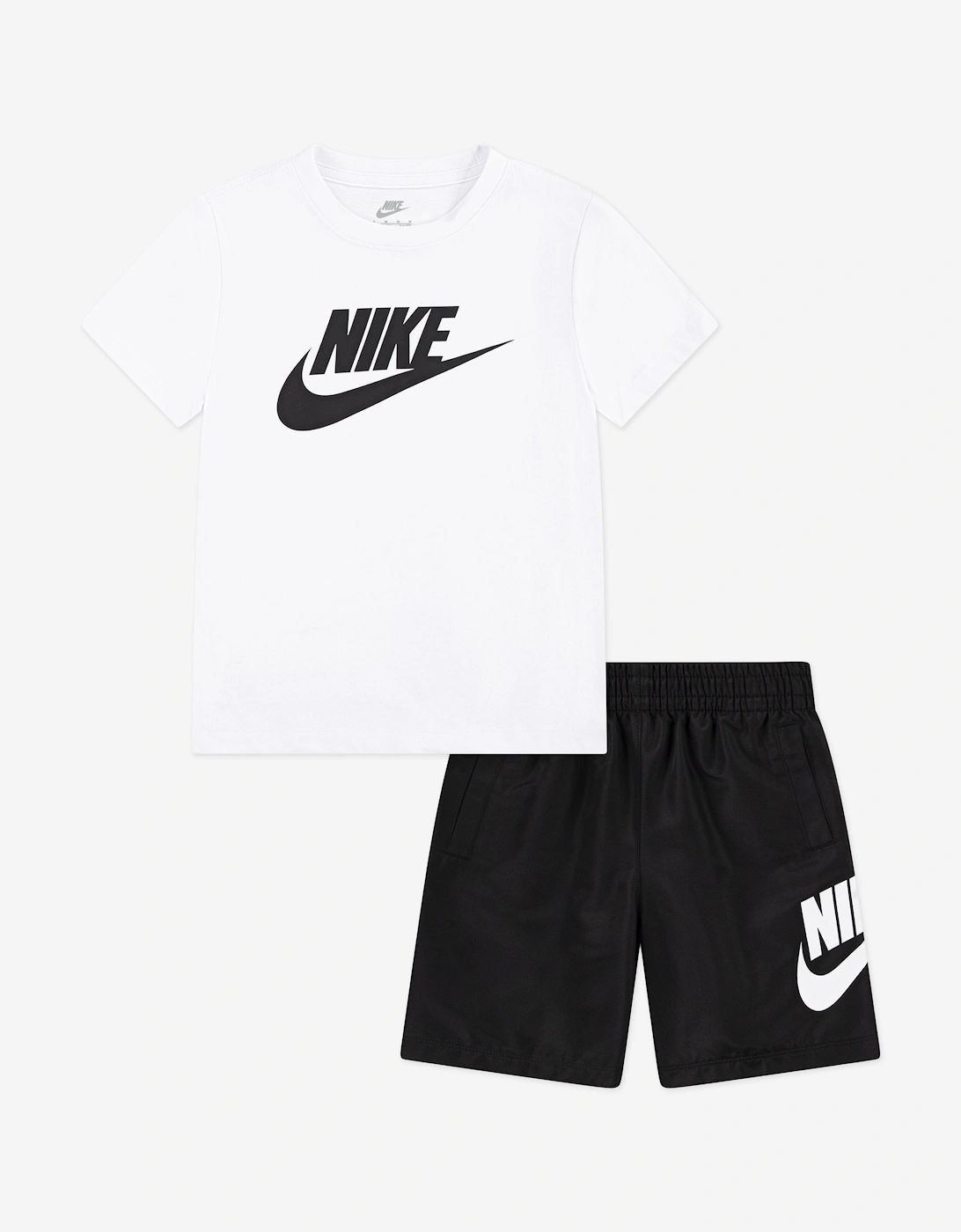 Kids Woven Short Set in White, 5 of 4