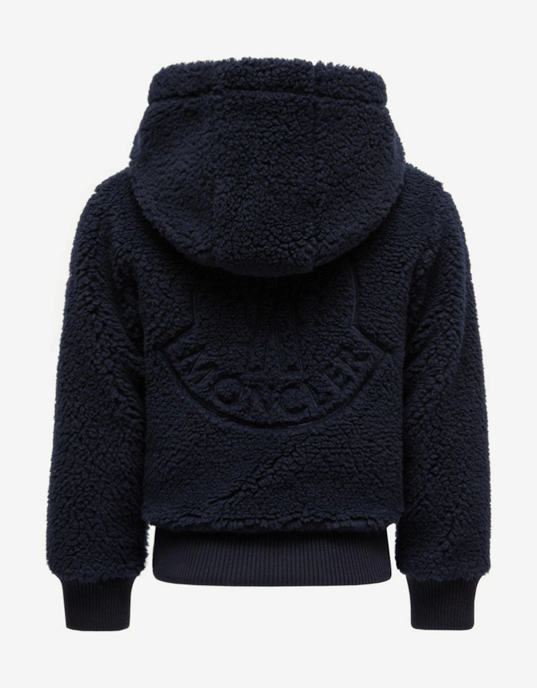 Enfant Kids Zip Up Cardigan in Navy