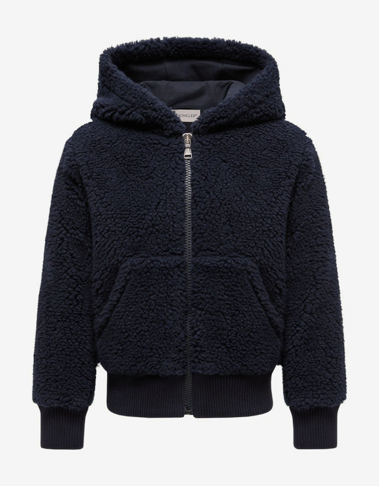Enfant Kids Zip Up Cardigan in Navy