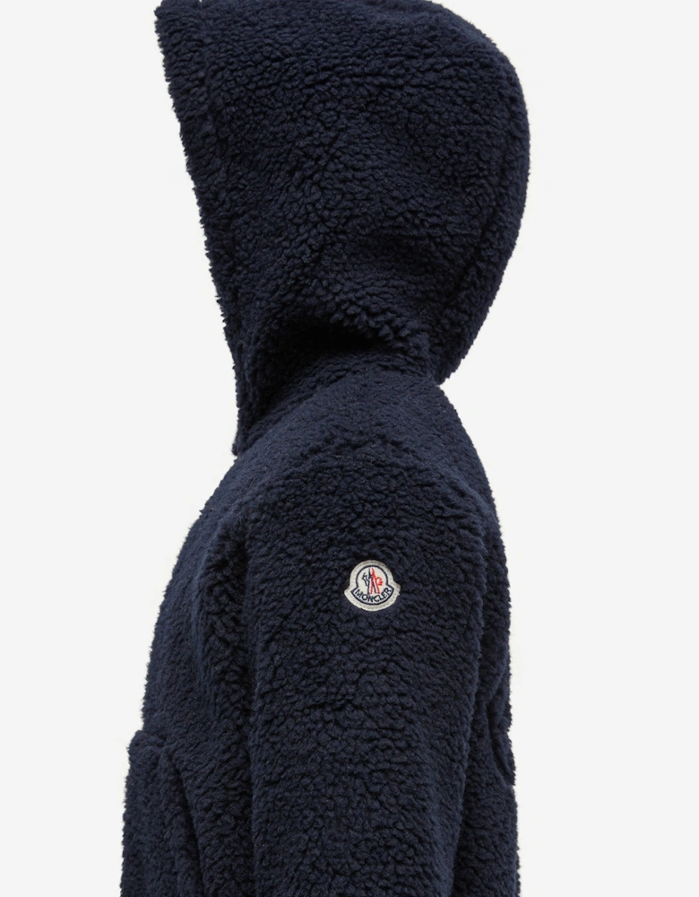 Enfant Kids Zip Up Cardigan in Navy
