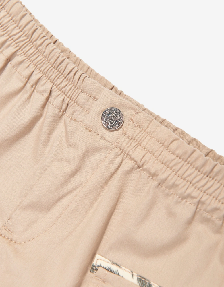 Baby Boys Cargo Shorts in Beige