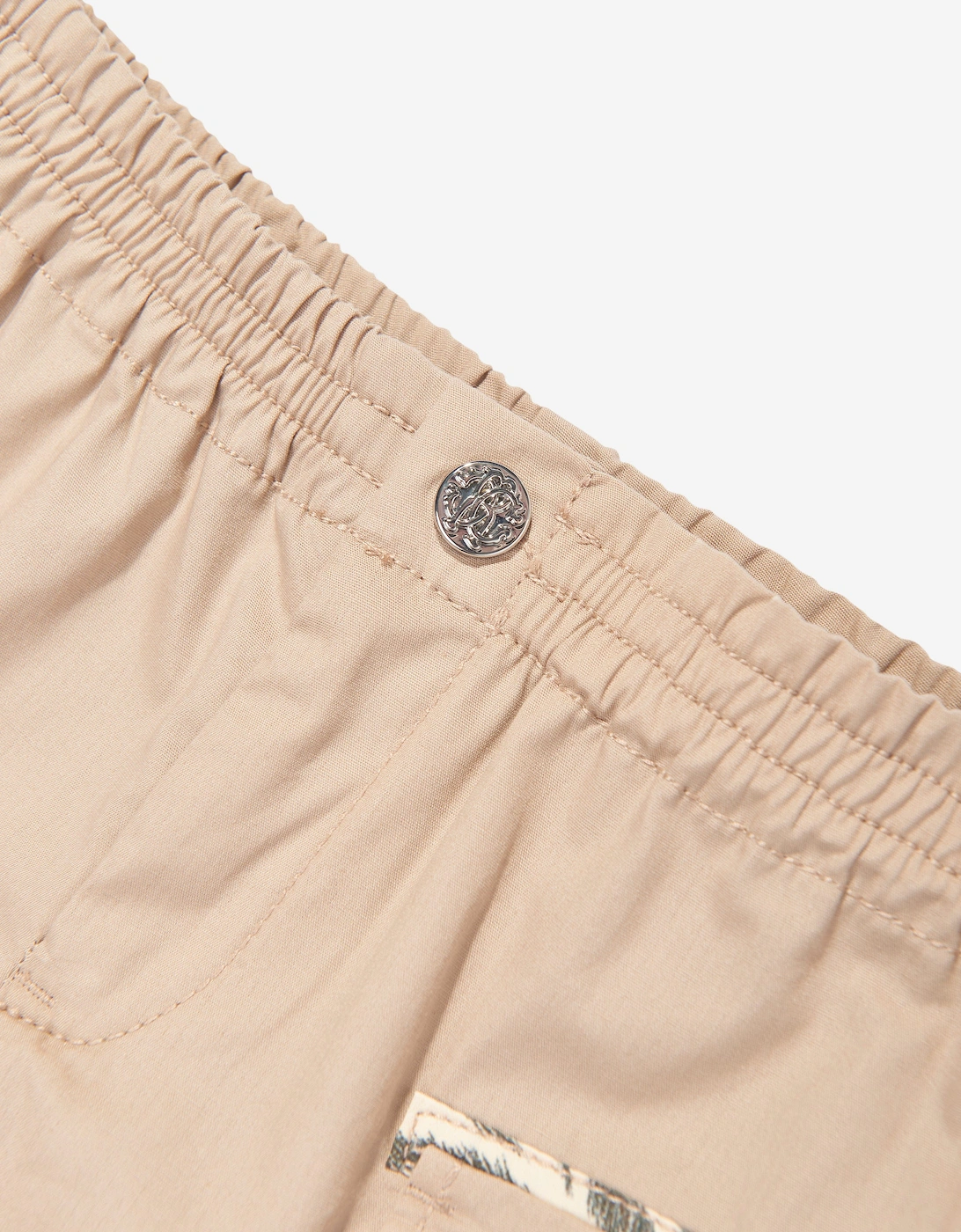 Baby Boys Cargo Shorts in Beige