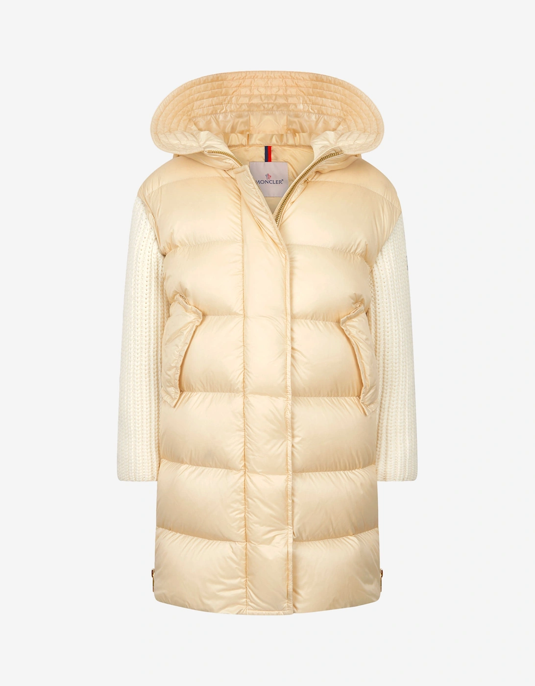 Enfant Girls Katife Long Parka in Ivory, 9 of 8