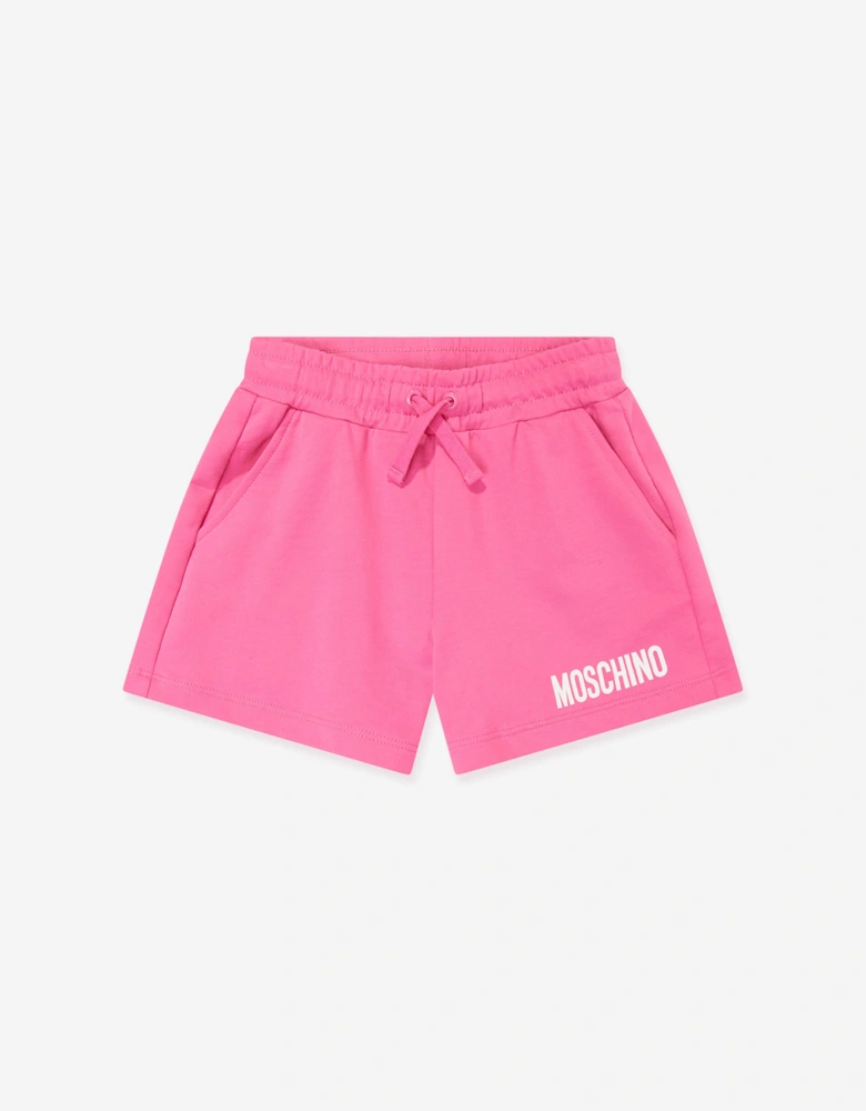 Girls Logo Top and Shorts Set in Pink