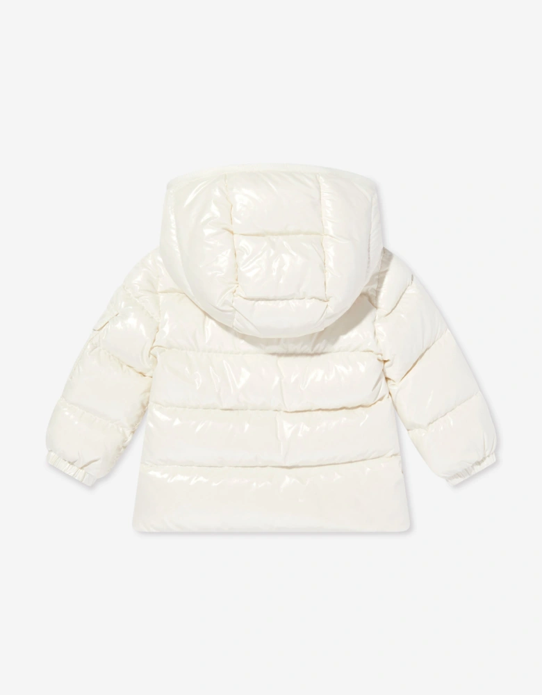 Enfant Baby Girls Down Padded Bady Jacket in Ivory