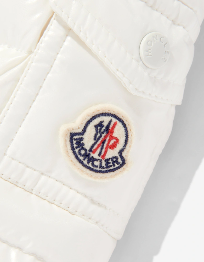 Enfant Baby Girls Down Padded Bady Jacket in Ivory