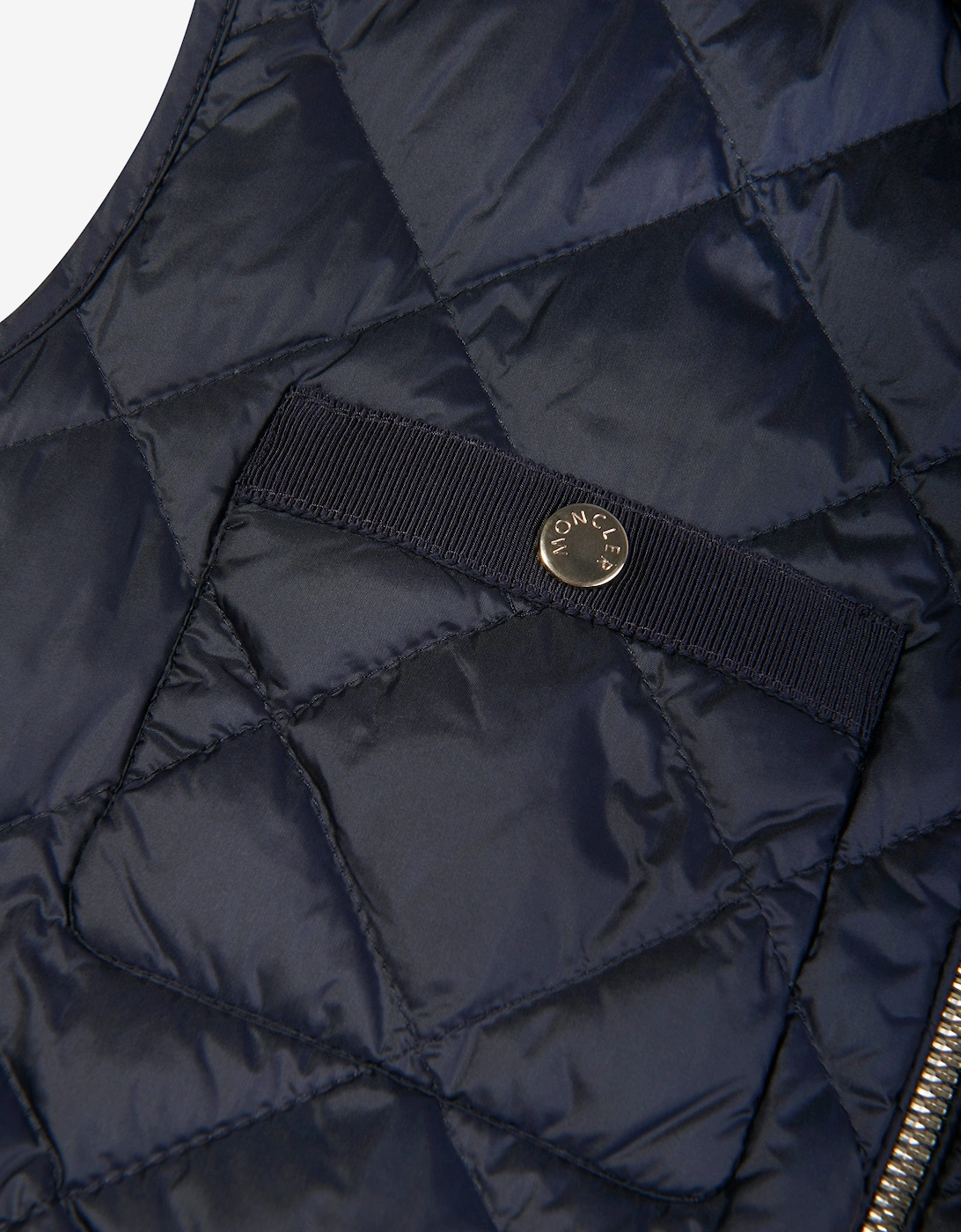 Enfant Girls Down Padded Garonna Gilet in Navy
