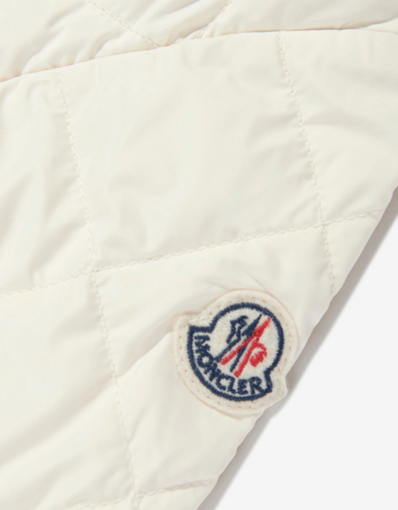 Enfant Girls Down Padded Philanta Jacket in Ivory