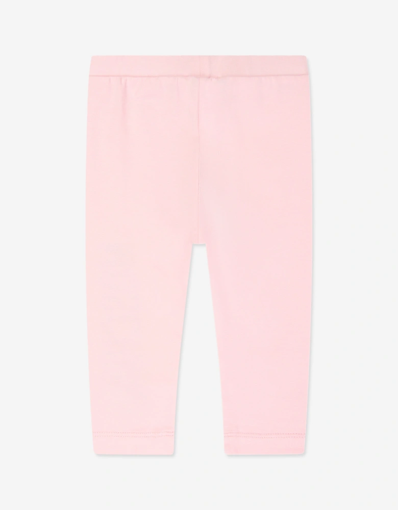 Baby Girls Logo Leggings in Pink