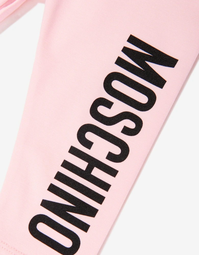 Baby Girls Logo Leggings in Pink