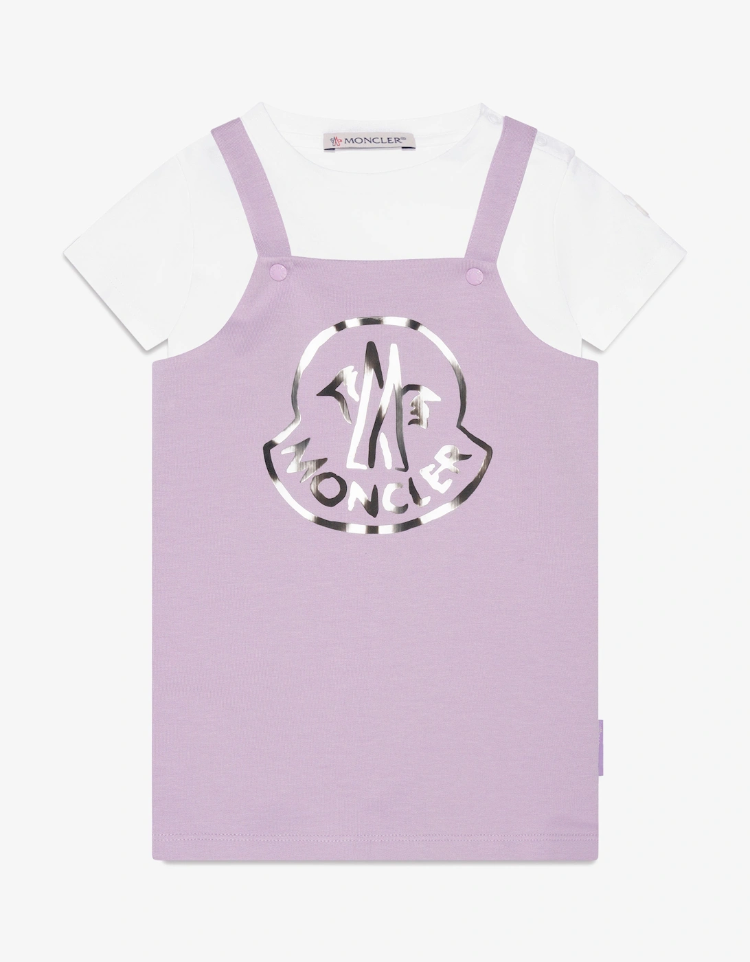 Enfant Baby Girls T-Shirt And Dress Set in Lilac, 5 of 4