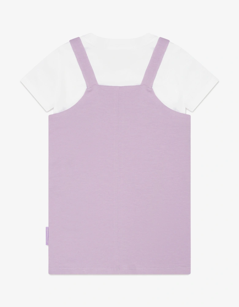 Enfant Baby Girls T-Shirt And Dress Set in Lilac