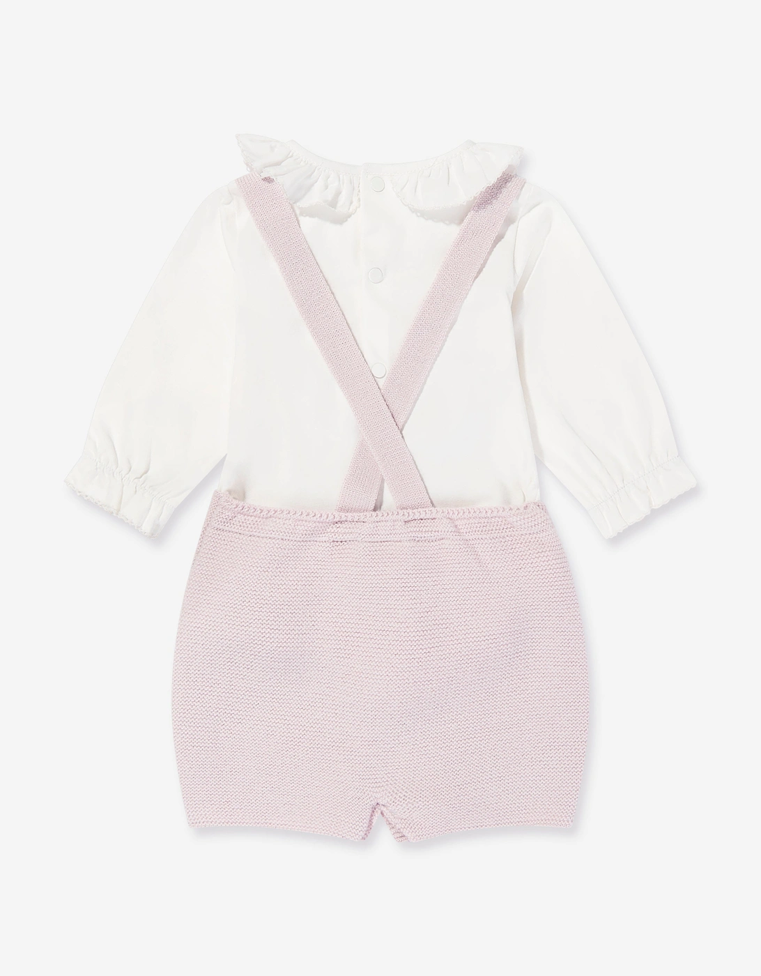 Baby Girls Dungarees Set in Pink