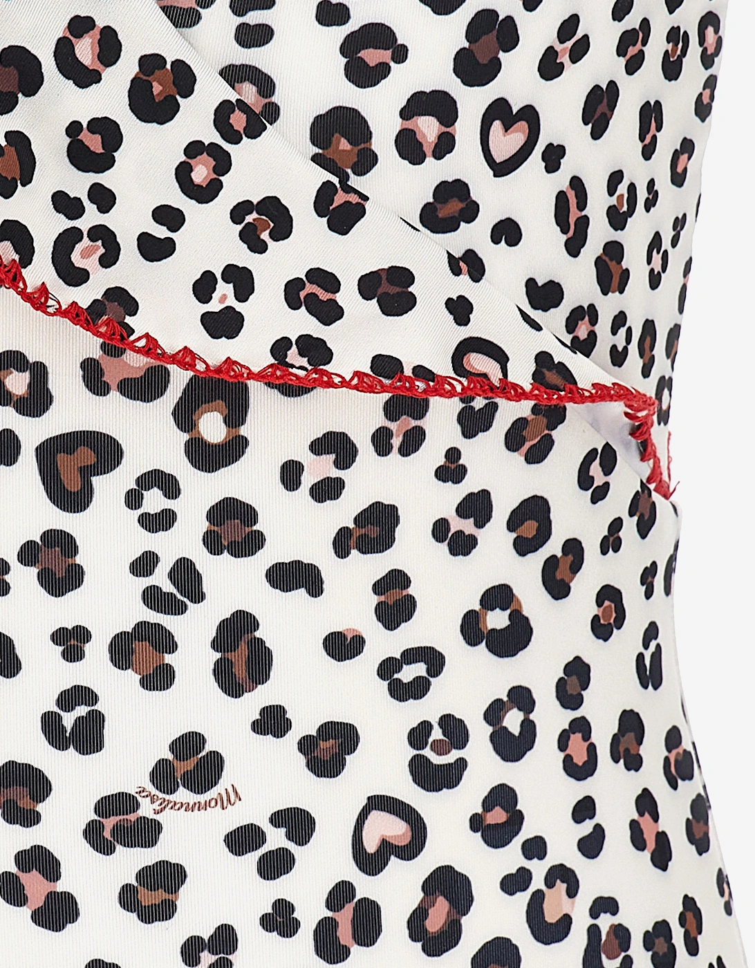 Girls Leopard Print Swimsuit in Beige