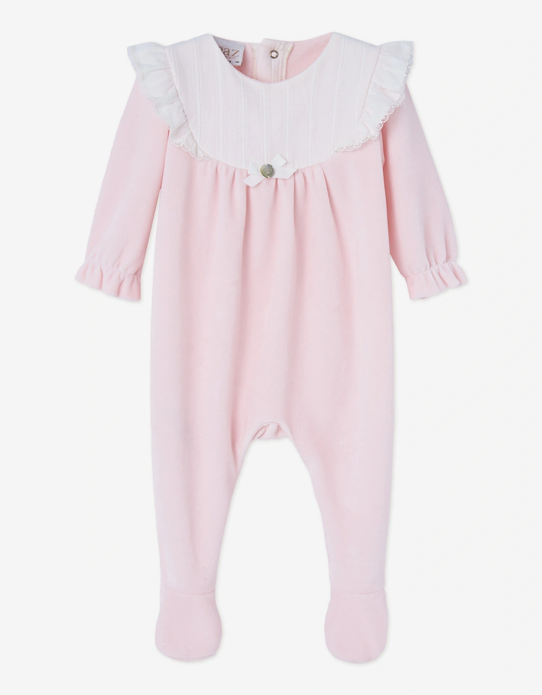 Baby Girls Cotton Babygrow in Pink, 5 of 4
