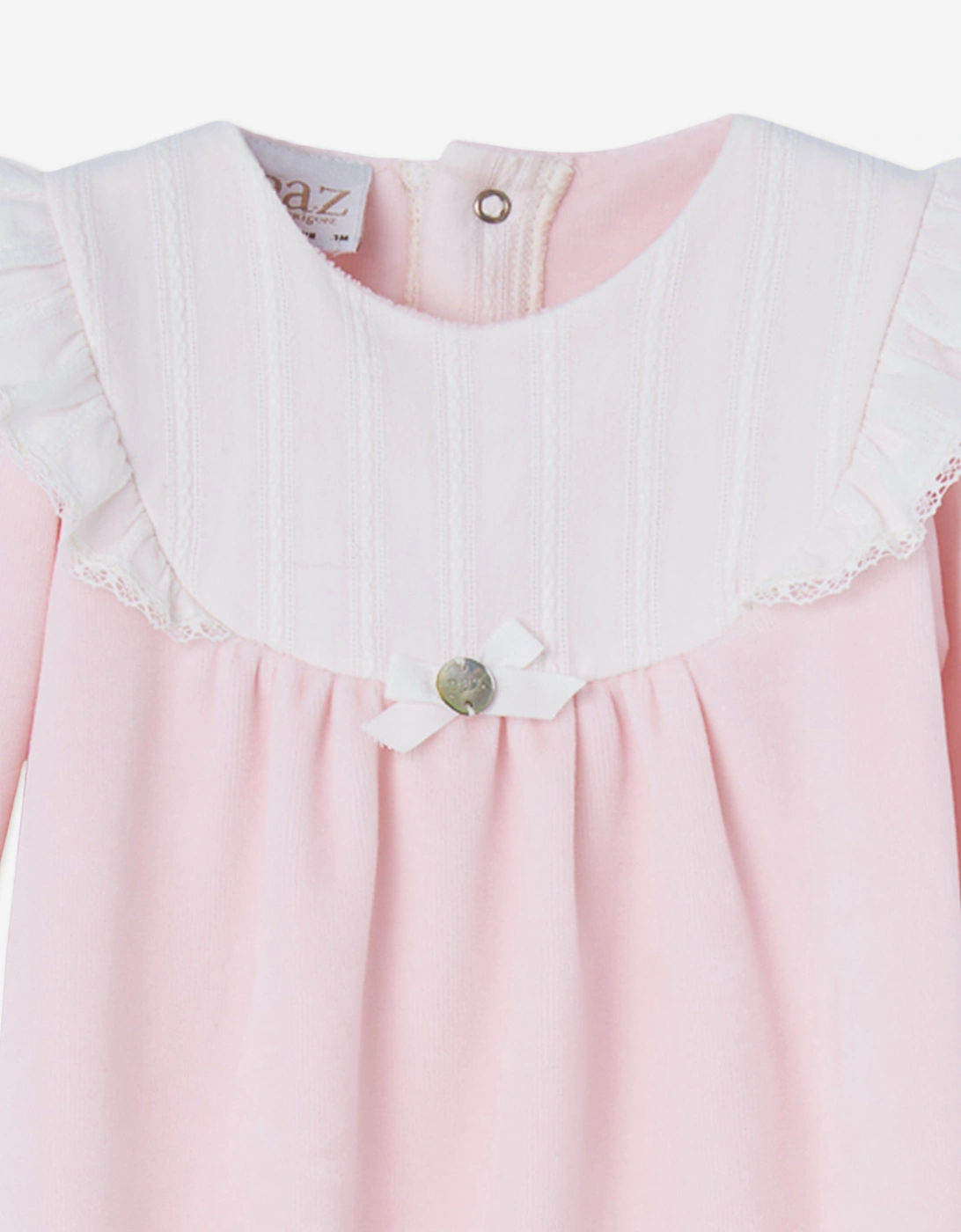 Baby Girls Cotton Babygrow in Pink