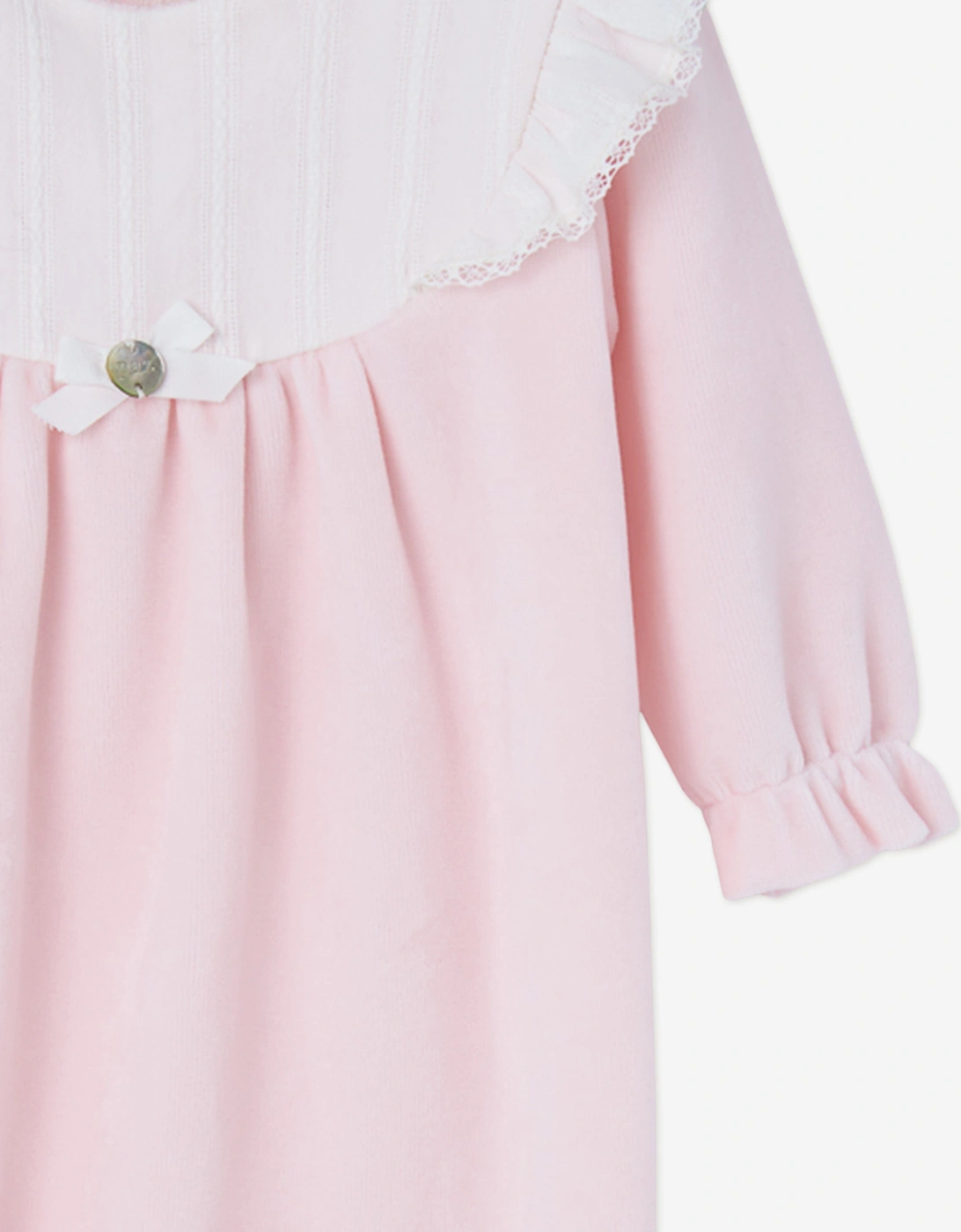 Baby Girls Cotton Babygrow in Pink