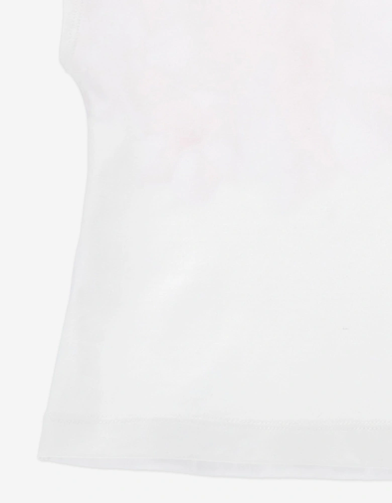 Girls Peach Blossom T-Shirt in White