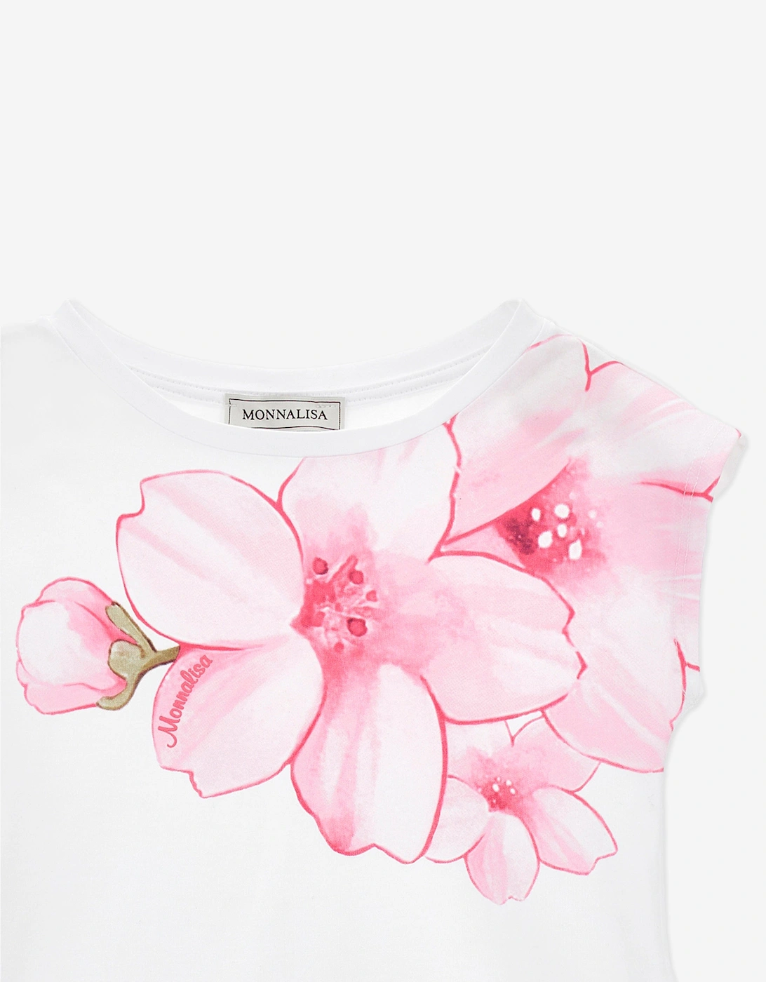 Girls Peach Blossom T-Shirt in White