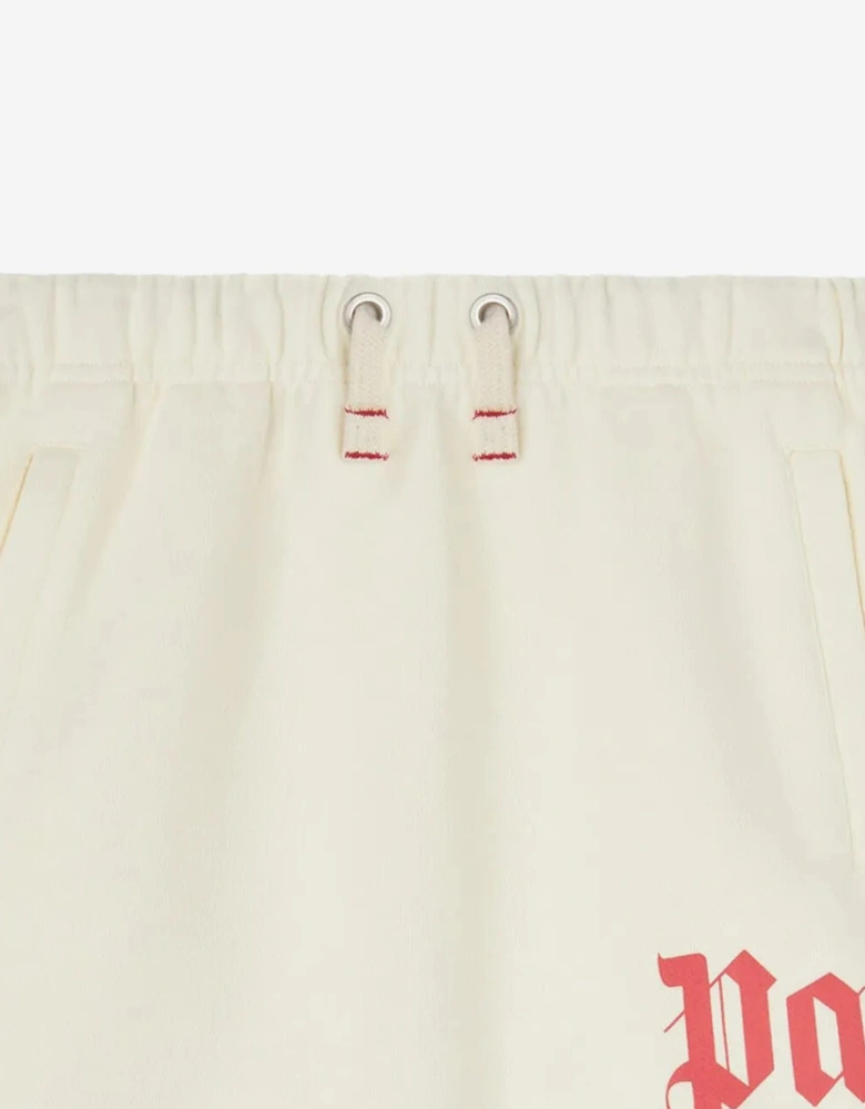Girls Classic Overlogo Sweat Skirt in Ivory