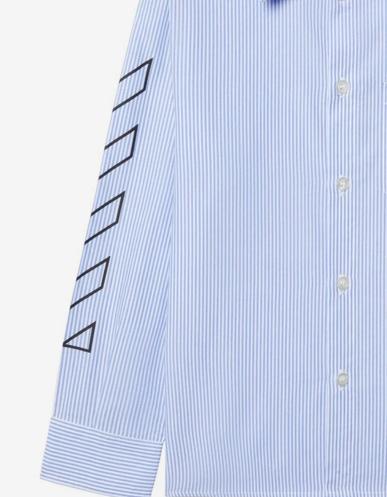 Boys Bookish Diag Shirt in Blue