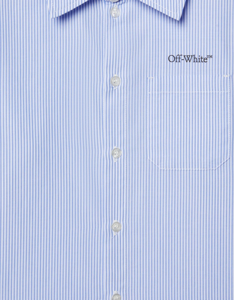 Boys Bookish Diag Shirt in Blue