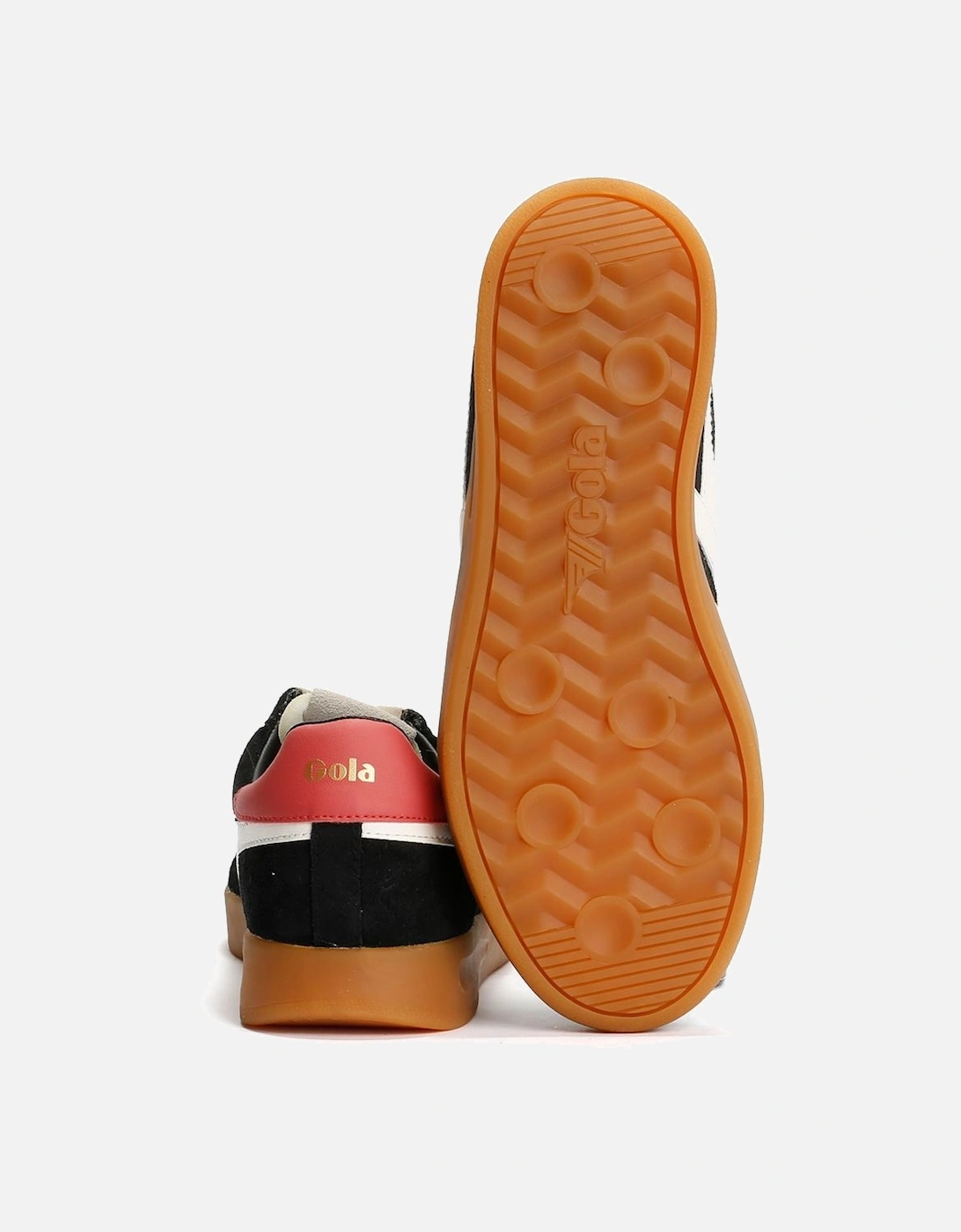 Cyclone Suede Women's Black/Off White/Coral Trainers