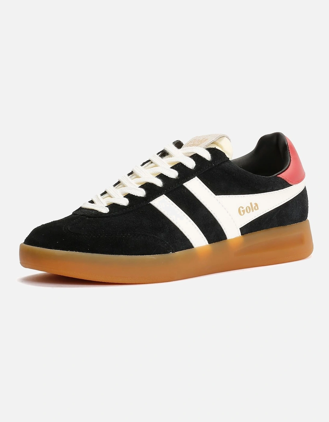 Cyclone Suede Women's Black/Off White/Coral Trainers