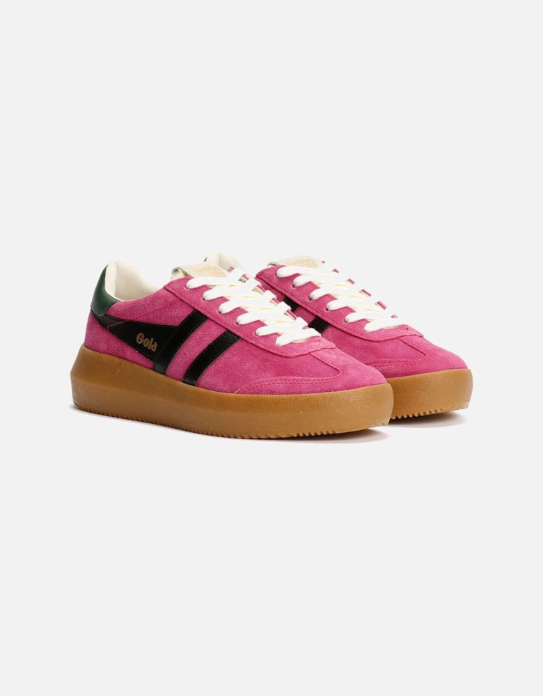 Athena Suede Women's Fuchsia/Black/Evergreen Trainers