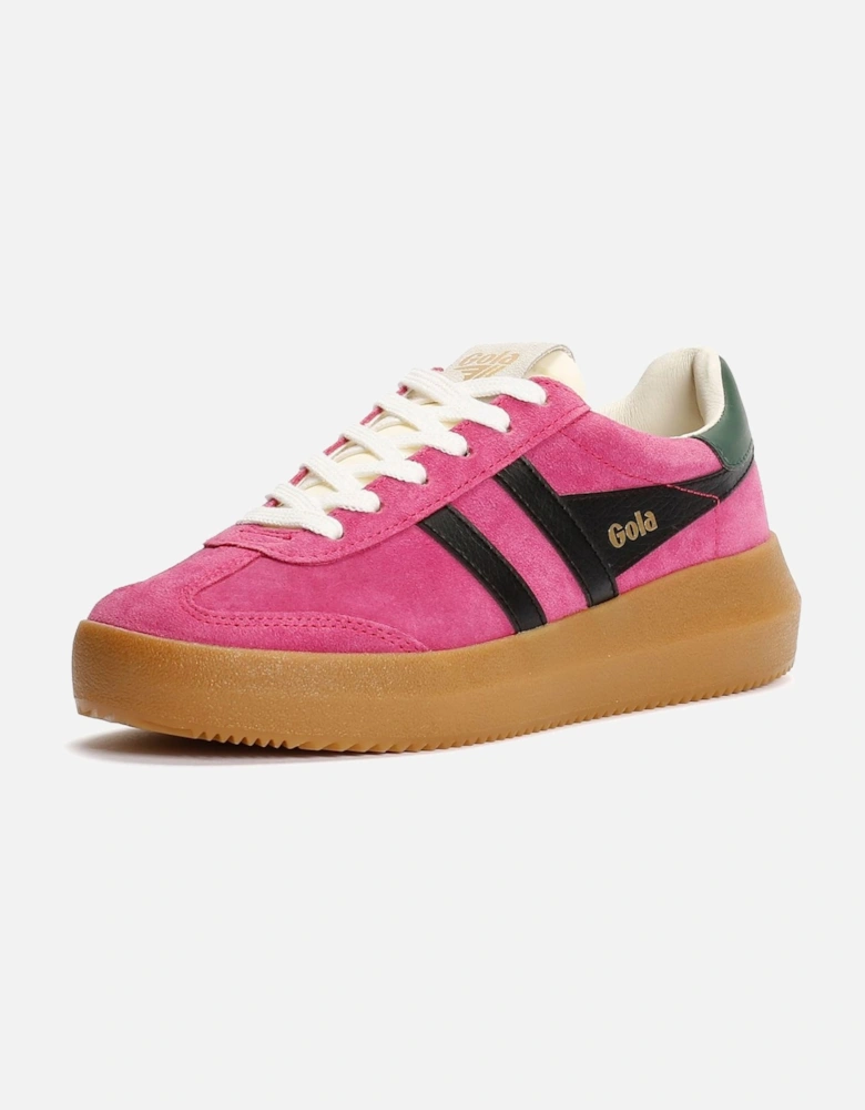 Athena Suede Women's Fuchsia/Black/Evergreen Trainers