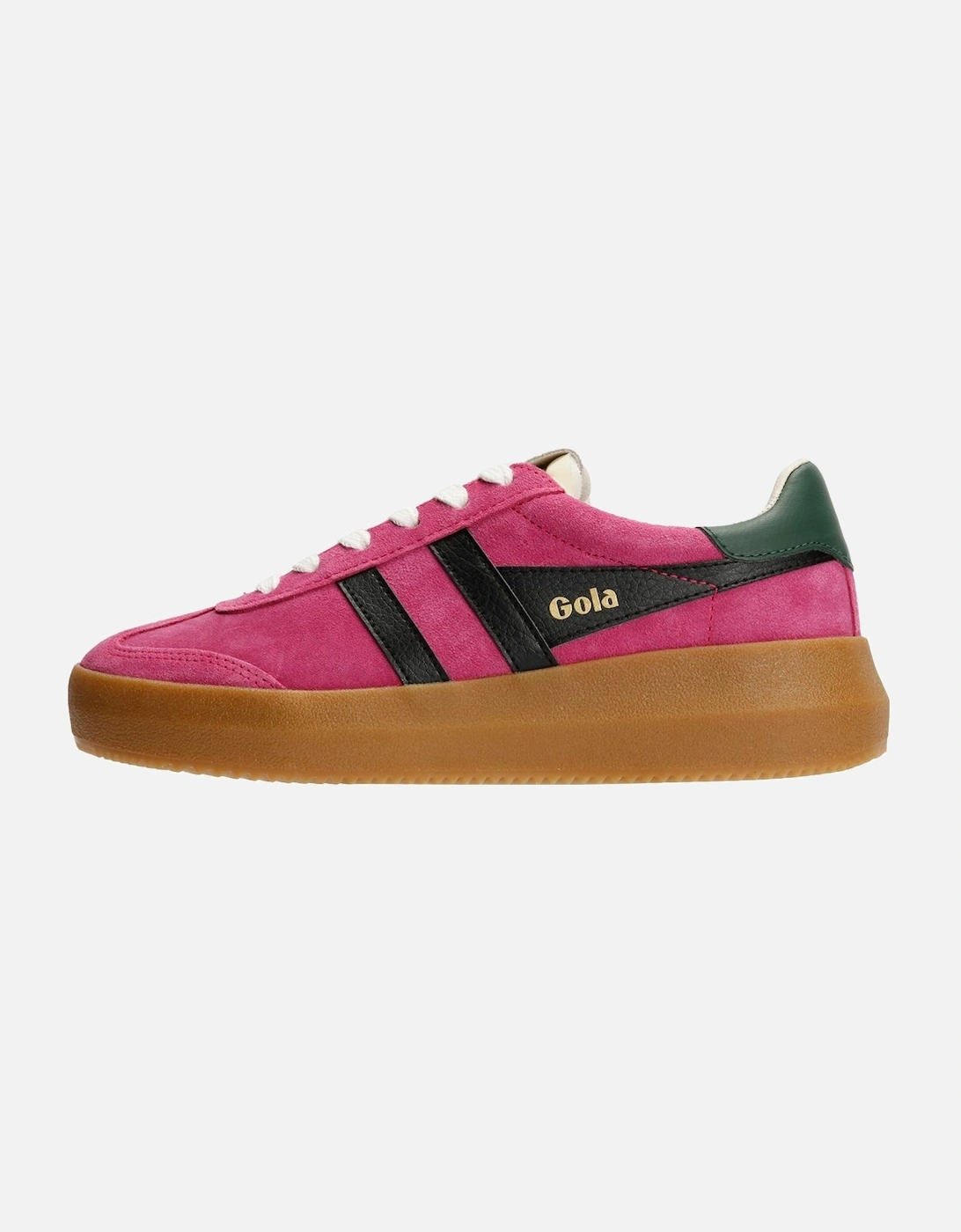 Athena Suede Women's Fuchsia/Black/Evergreen Trainers