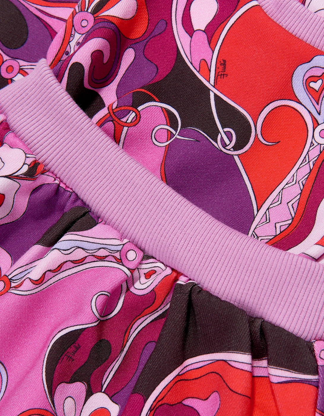 Baby Girls Orchidee Print Sweater Dress in Pink