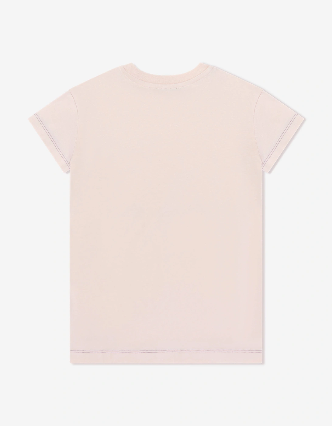 Girls Zigzag Jersey Dress in Pink