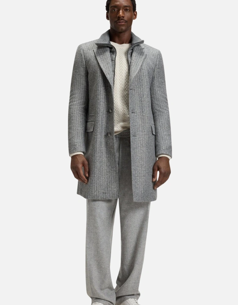 H Hyde J Bib Pad 254 Coat Grey