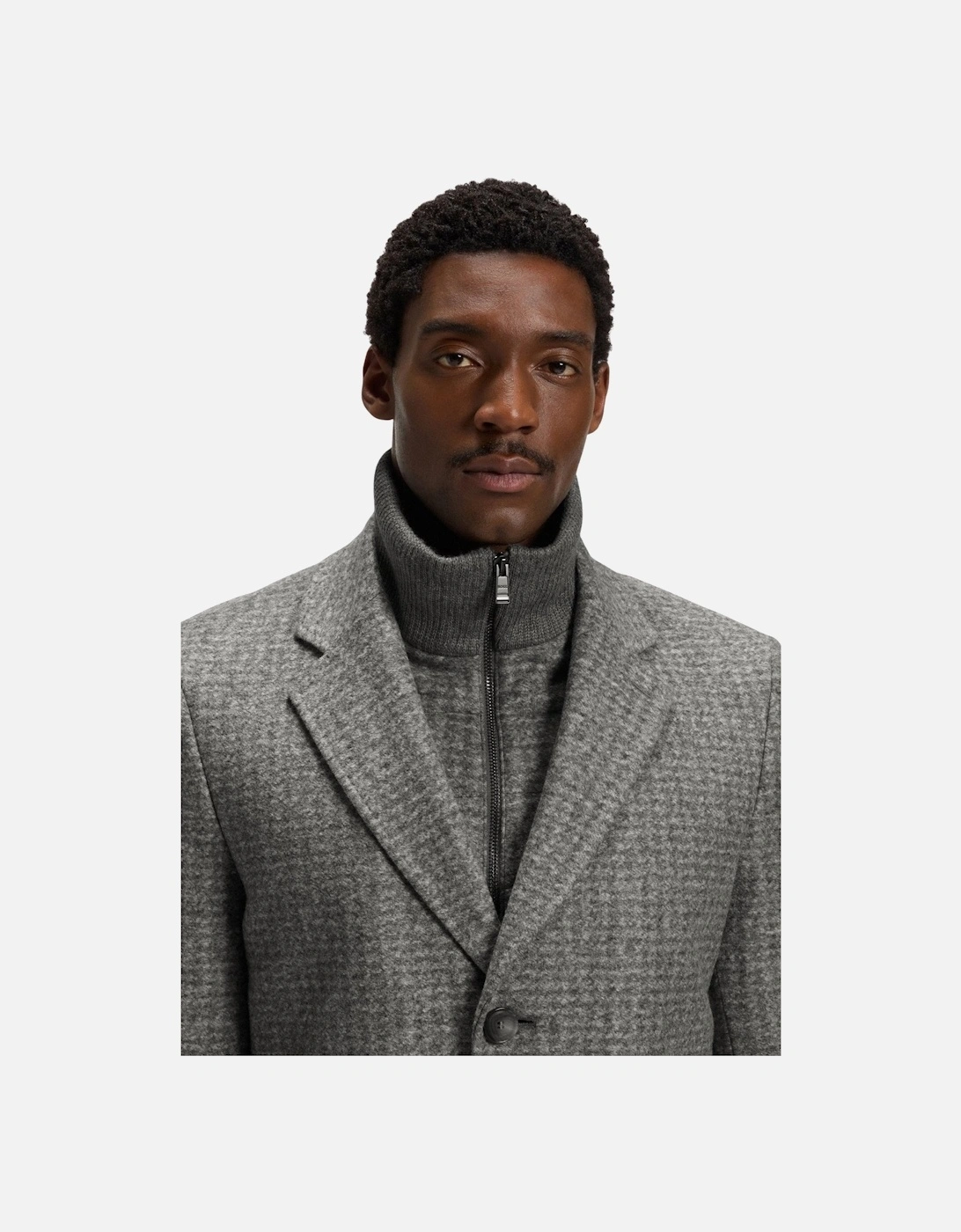 H Hyde J Bib Pad 254 Coat Grey