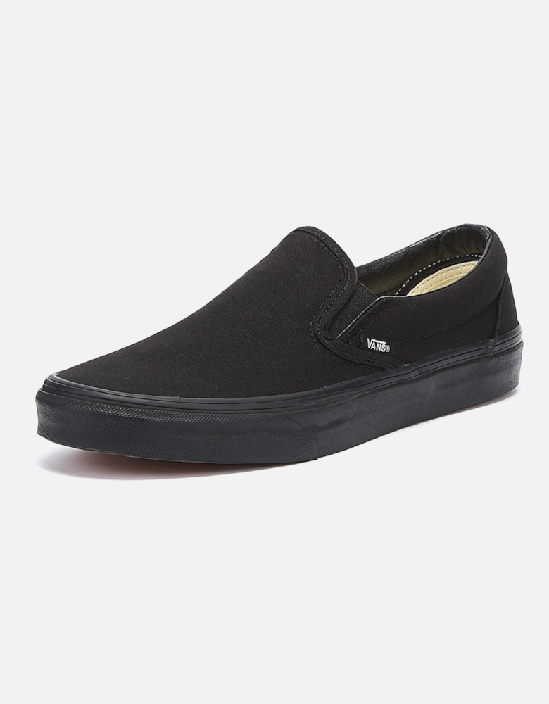 Classic Slip on Black Canvas Skate Trainers VEYEBKA   TOWER London