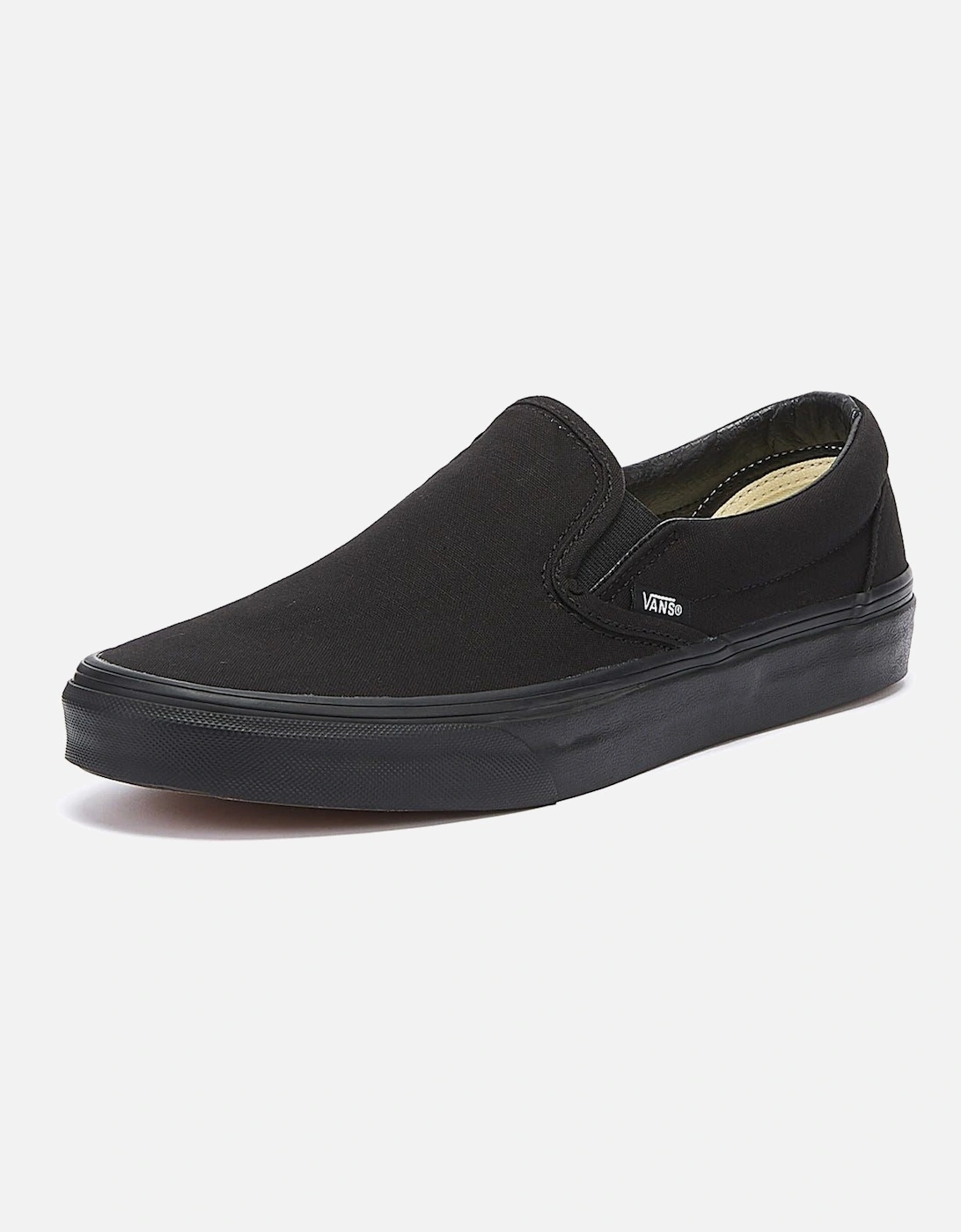 Classic Slip on Black Canvas Skate Trainers VEYEBKA   TOWER London