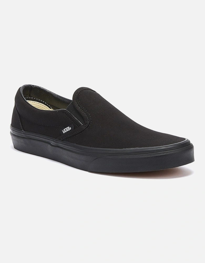 Classic Slip on Black Canvas Skate Trainers VEYEBKA   TOWER London