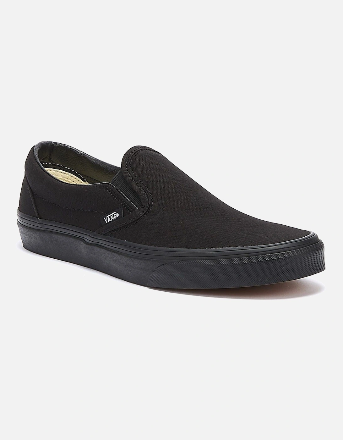 Classic Slip on Black Canvas Skate Trainers VEYEBKA   TOWER London