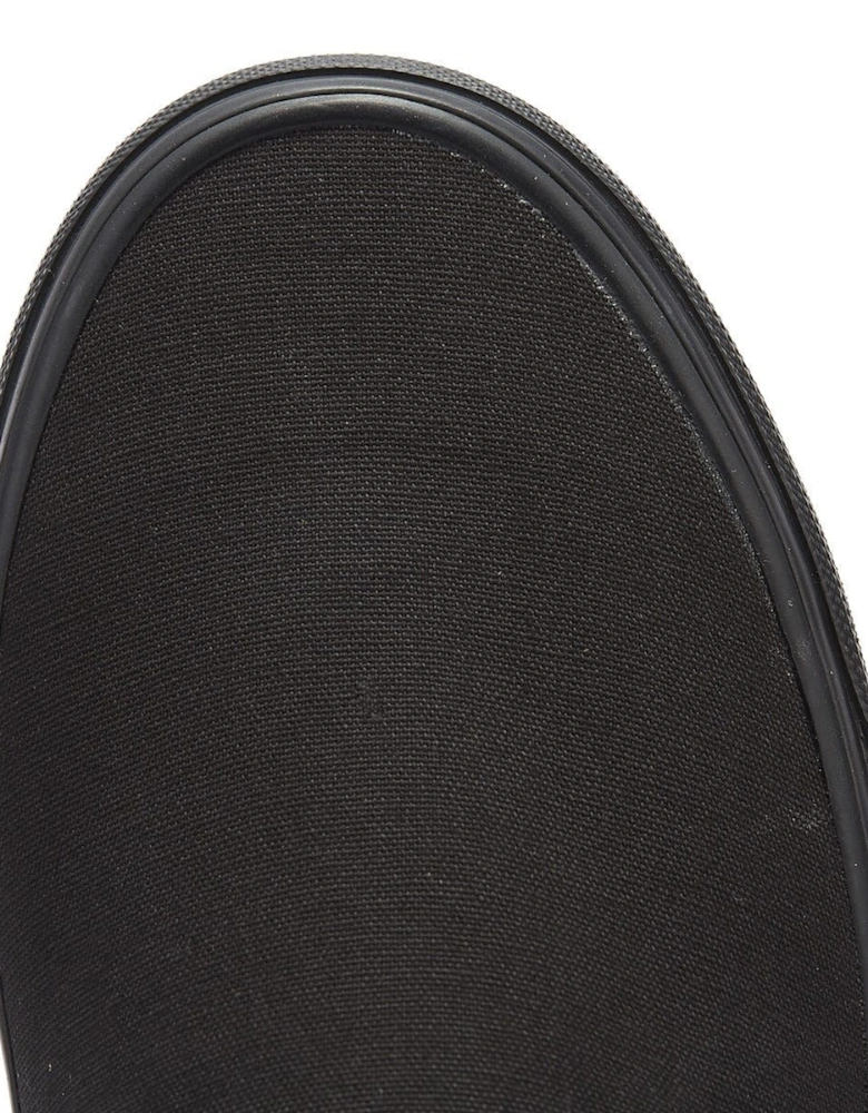 Classic Slip on Black Canvas Skate Trainers VEYEBKA   TOWER London