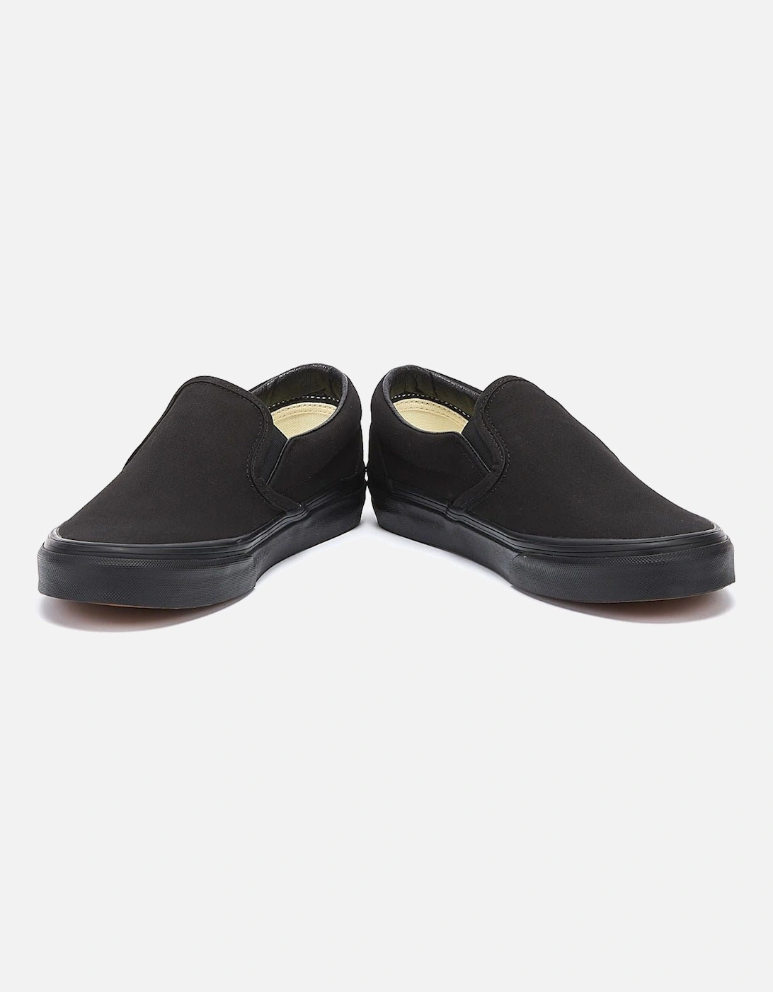 Classic Slip on Black Canvas Skate Trainers VEYEBKA   TOWER London