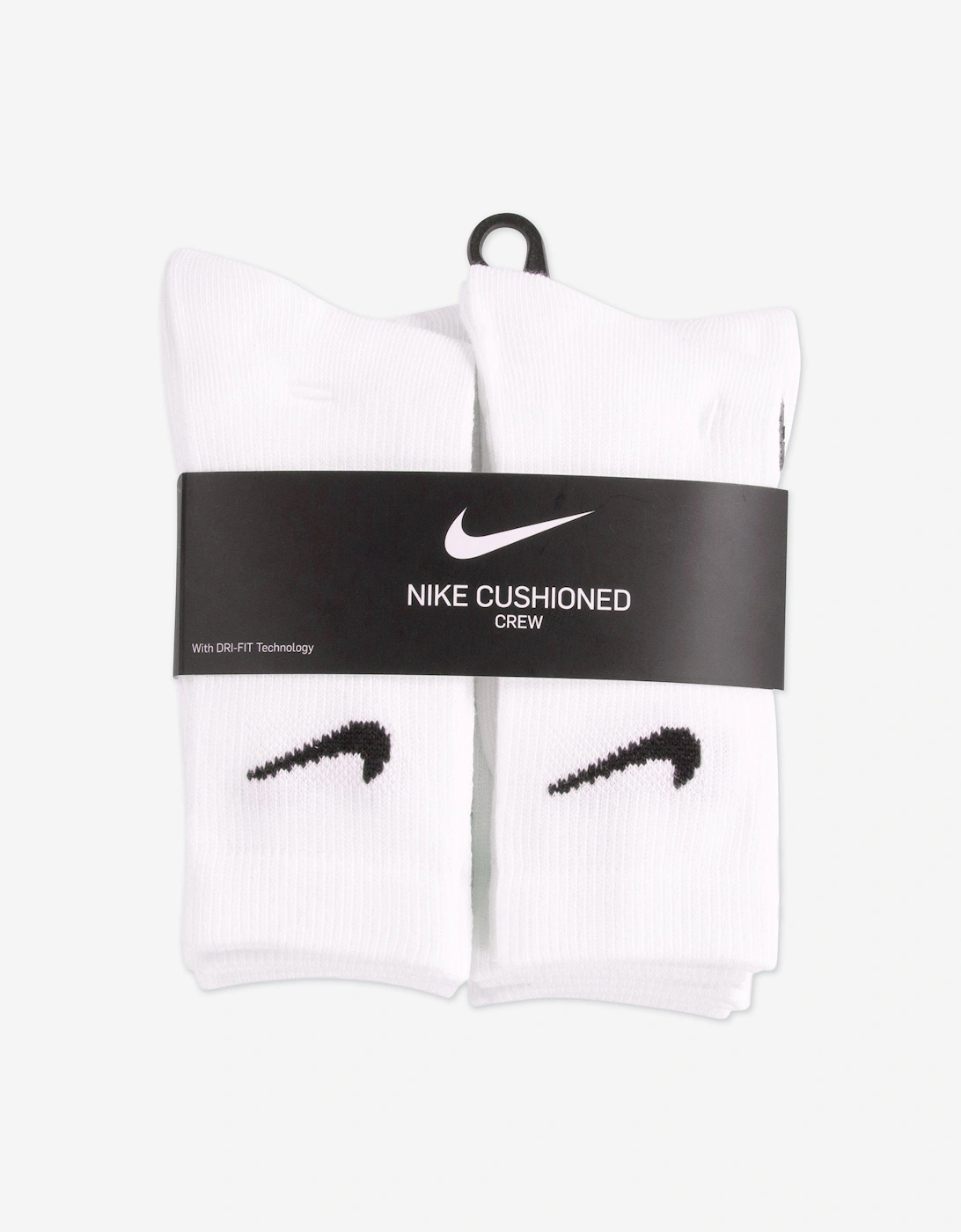 Boys Basic Crew 6 Pack Socks Set in White
