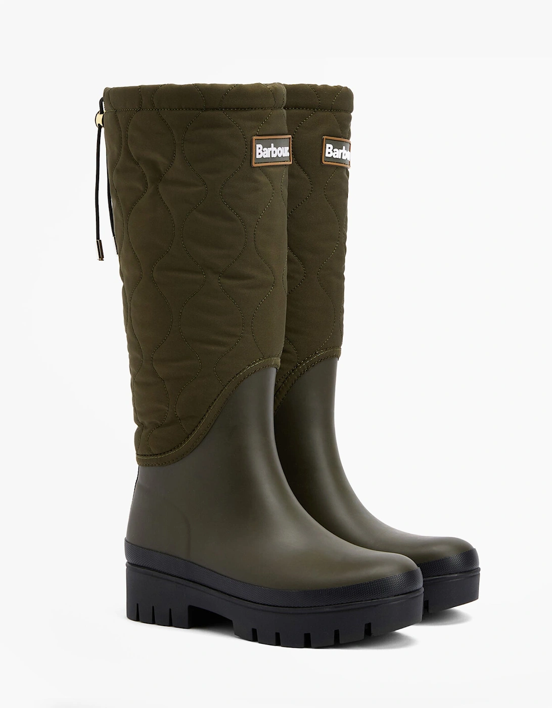 MARNIE Womens Tall Wellies Olive/Black