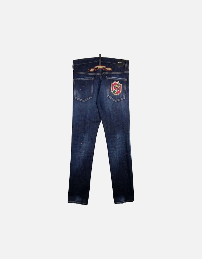 College Patch Cool Guy Jeans Denim 470