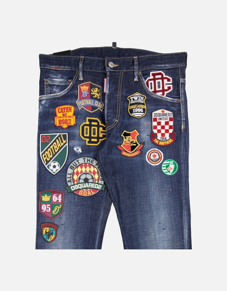 College Patch Cool Guy Jeans Denim 470