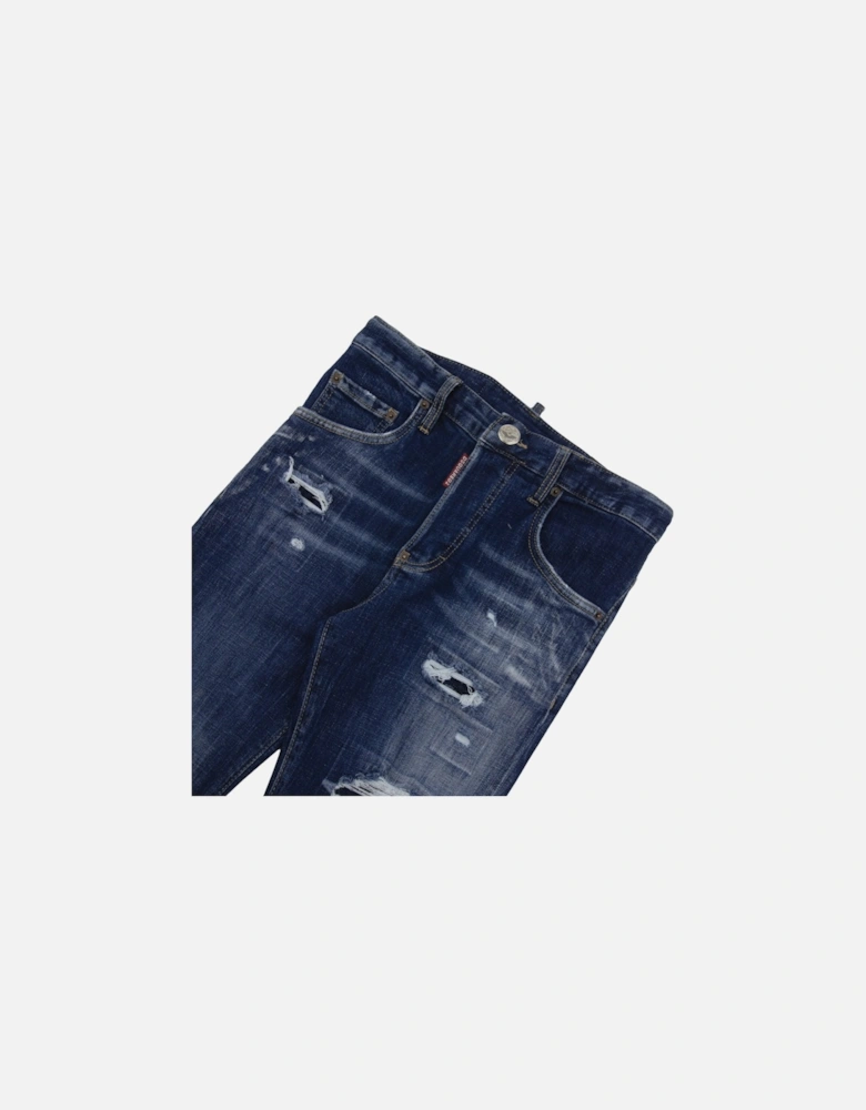 Back Patch Skater Jean Denim 470