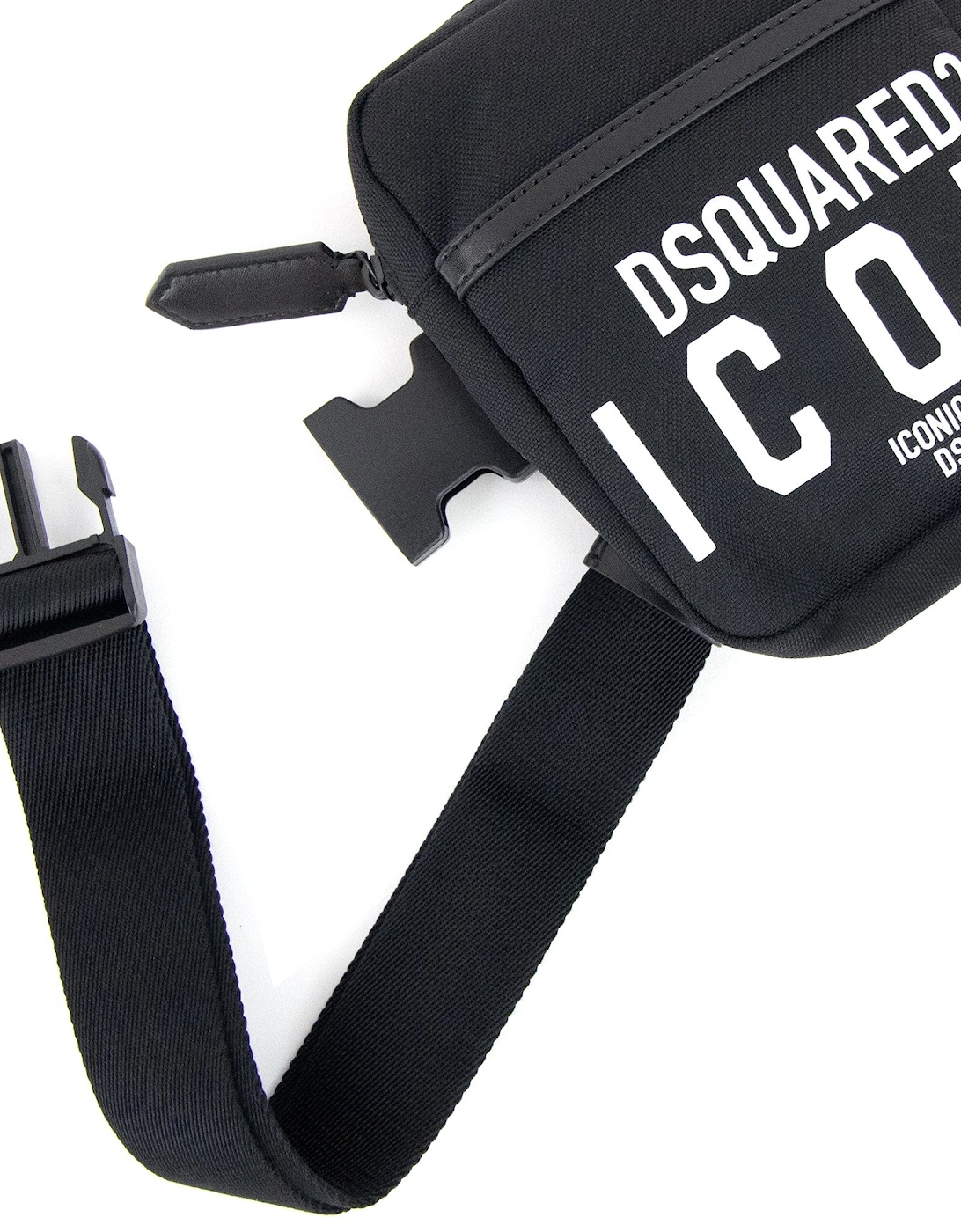 Icon Print Belt Bag Black